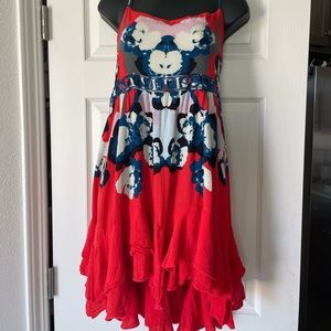 Free People Strappy Midi ruffle  Dress